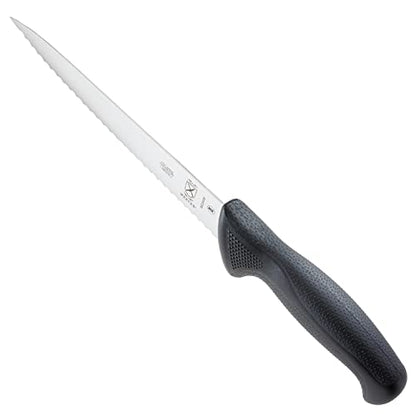 Mercer Culinary M23210 Millennia Black Handle, 10-Inch Wide Wavy Edge, Bread Knife