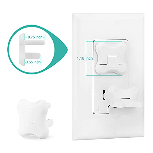 Outlet Covers Babepai 38-Pack White Child Proof Electrical Protector Safety Improved Baby Safety Plug Covers