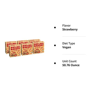 Nature's Bakery Oatmeal Crumble Strawberry Bars, 1.41 Oz, 6 Ct