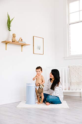 Ubbi Steel Diaper Pail, Odor Locking, No Special Bag Required, Award-Winning, Registry Must-Have, White