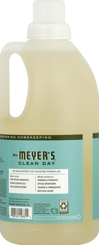 MRS. MEYER'S CLEAN DAY Liquid Laundry Detergent, Biodegradable Formula Infused with Essential Oils, Lavender, 64 oz (64 Loads)