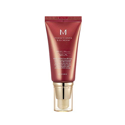 MISSHA M Perfect Cover BB Cream No.13 Bright Beige for Fair Skin SPF 42 PA +++ 1.69 Fl Oz - Tinted Moisturizer for face with SPF