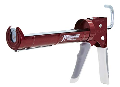 Newborn 930-GTD Drip-Free Smooth Hex Rod Cradle Caulking Gun with Gator Trigger Comfort Grip, 1/10 Gallon Cartridge, 10:1 Thrust Ratio