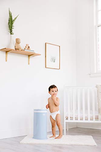 Ubbi Steel Diaper Pail, Odor Locking, No Special Bag Required, Award-Winning, Registry Must-Have, White