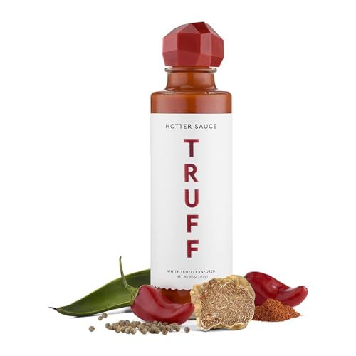 TRUFF Original Black Truffle Hot Sauce, Gourmet Hot Sauce with Ripe Chili Peppers, Black Truffle Oil, Agave Nectar, Unique Flavor Experience in a Bottle, 6 oz.