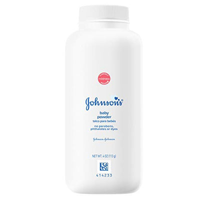 Johnson's Baby Powder, Naturally Derived Cornstarch with Aloe & Vitamin E for Delicate Skin, Hypoallergenic and Free of Parabens, Phthalates, and Dyes for Gentle Baby Skin Care, 15 oz