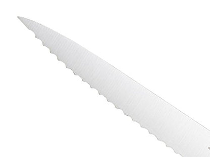 Mercer Culinary M23210 Millennia Black Handle, 10-Inch Wide Wavy Edge, Bread Knife