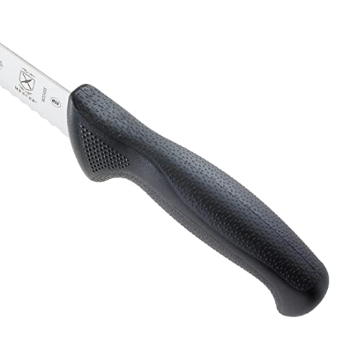 Mercer Culinary M23210 Millennia Black Handle, 10-Inch Wide Wavy Edge, Bread Knife