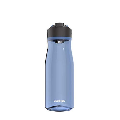 Contigo AUTOSEAL Cortland 24oz Water Bottle, BPA-Free Plastic, Spill, Leak-Proof Lid, and Carry Handle, Dishwasher Safe, Spirulina, 24 Ounce (Pack of 1)