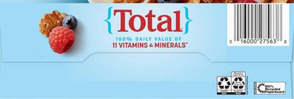 Total Breakfast Cereal, 100% Daily Value of 11 Vitamins & Minerals, Whole Grain Cereal, 16 oz