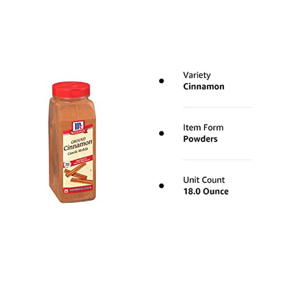 McCormick Ground Cinnamon, 7.12 oz