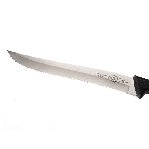 Mercer Culinary M23210 Millennia Black Handle, 10-Inch Wide Wavy Edge, Bread Knife