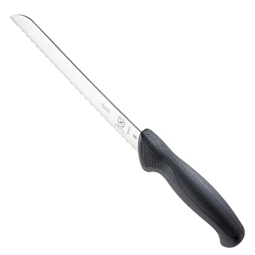 Mercer Culinary M23210 Millennia Black Handle, 10-Inch Wide Wavy Edge, Bread Knife