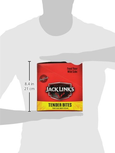 Jack Link's Beef Jerky 5 Count Multipack, Original, 5, 0.625 oz. Bags - Flavorful Meat Snack for Lunches, Ready to Eat - 7g of Protein, Made with 100% Beef - No Added MSG** or Nitrates/Nitrites