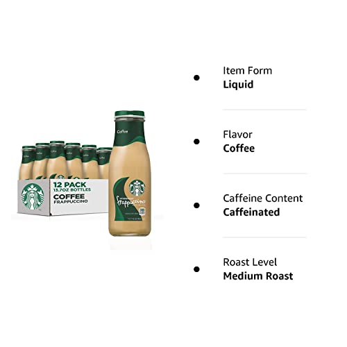 Starbucks Frappuccino Coffee Drink, Mocha, 13.7 fl oz Bottles (12 Pack)