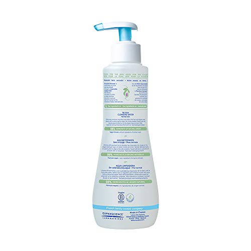 Mustela Baby Cleansing Water - No-Rinse Micellar Water - with Natural Avocado & Aloe Vera - for Baby's Face, Body & Diaper - 1 or 2-Pack - Various Sizes