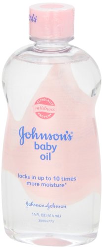 Johnson's Baby Oil, Pure Mineral Oil to Prevent Moisture Loss, Original 3 fl. oz