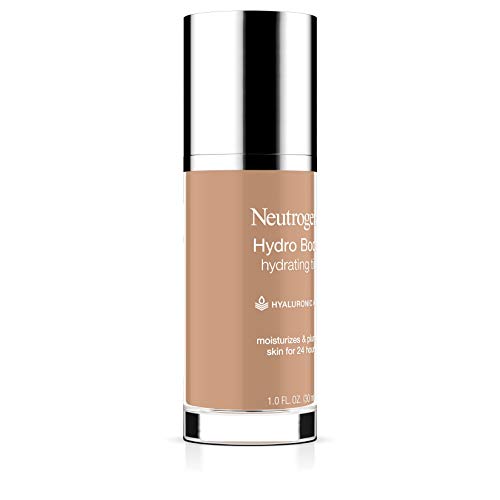 Neutrogena Hydro Boost Hydrating Tint with Hyaluronic Acid, Lightweight Water Gel Formula, Moisturizing, Oil-Free & Non-Comedogenic Liquid Foundation Makeup, 20 Natural Ivory, 1.0 fl. oz