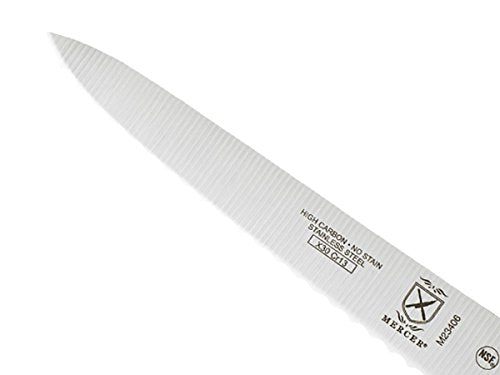 Mercer Culinary M23210 Millennia Black Handle, 10-Inch Wide Wavy Edge, Bread Knife