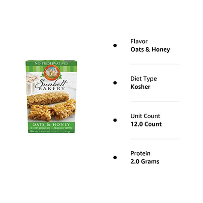 Sunbelt Bakery Oats & Honey Chewy Granola Bars, 15-1.0 OZ Bars (1 Box)