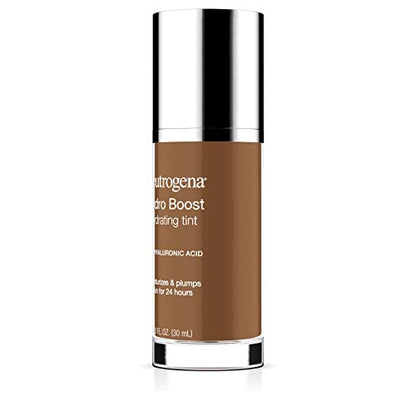 Neutrogena Hydro Boost Hydrating Tint with Hyaluronic Acid, Lightweight Water Gel Formula, Moisturizing, Oil-Free & Non-Comedogenic Liquid Foundation Makeup, 20 Natural Ivory, 1.0 fl. oz