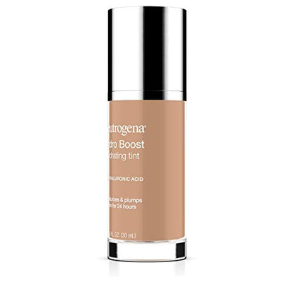 Neutrogena Hydro Boost Hydrating Tint with Hyaluronic Acid, Lightweight Water Gel Formula, Moisturizing, Oil-Free & Non-Comedogenic Liquid Foundation Makeup, 20 Natural Ivory, 1.0 fl. oz