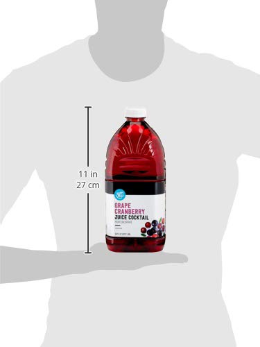 Amazon Brand - Happy Belly Juice Cocktail, Cranberry, Plastic Bottle, 64 fl oz (Pack of 1)