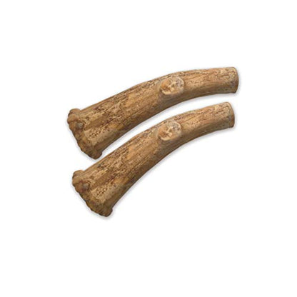 Nylabone Healthy Edibles WILD Natural Long-Lasting Bison Flavor Bone Chew Treats for Dogs, Medium (2 Count)