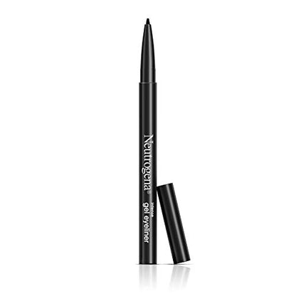 Neutrogena Intense Gel Eyeliner with Antioxidant Vitamin E, Smudge- & Water-Resistant Eyeliner Makeup for Precision Application, Jet Black, 0.004 oz