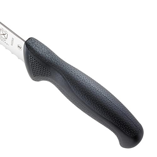 Mercer Culinary M23210 Millennia Black Handle, 10-Inch Wide Wavy Edge, Bread Knife