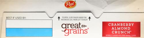 Post Great Grains Cranberry Almond Crunch Cereal, 3 pack