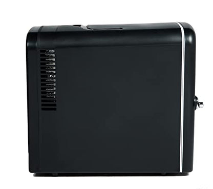 Frigidaire EFMIS175 Retro 9-Can Mini Personal Fridge Portable Cooler for Car, Office, Bedroom, Dorm Room, or Cabin, 11.8"D x 7.1"W x 10.1"H, Black