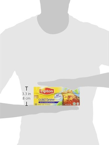 Lipton Unsweetened Iced Tea Bags, Family Size Tea Bags, 144 Total Tea Bags (24ct - Pack of 6)