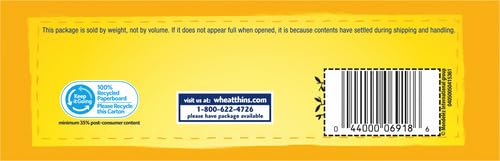 Wheat Thins Original Whole Grain Wheat Crackers, Party Size, 20 oz Box