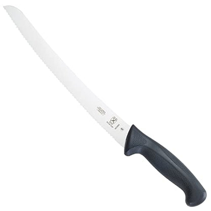 Mercer Culinary M23210 Millennia Black Handle, 10-Inch Wide Wavy Edge, Bread Knife