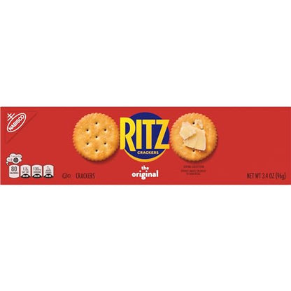 RITZ Original Crackers, 20 Snack Packs (6 Crackers Per Pack)