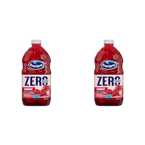 Ocean Spray® ZERO Sugar Cranberry Juice Drink, Cranberry Juice Drink Sweetened with Stevia, 64 Fl Oz Bottle