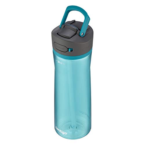 Contigo Ashland 2.0 Water Bottle with AUTOSPOUT Lid | Tritan Water Bottle, 24oz., 3 Pack, Juniper & Sake & Bubble Tea