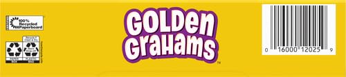 Golden Grahams Breakfast Cereal, Graham Cracker Taste, Whole Grain, Giant Size, 27.6 oz