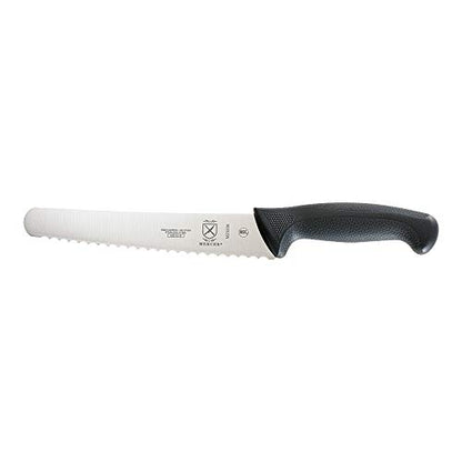 Mercer Culinary M23210 Millennia Black Handle, 10-Inch Wide Wavy Edge, Bread Knife