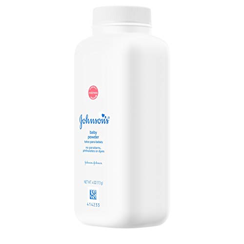 Johnson's Baby Powder, Naturally Derived Cornstarch with Aloe & Vitamin E for Delicate Skin, Hypoallergenic and Free of Parabens, Phthalates, and Dyes for Gentle Baby Skin Care, 15 oz