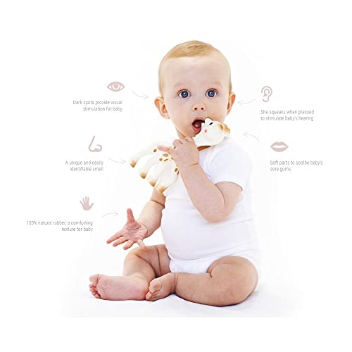 Sophie la girafe | Handcrafted for 60 Years in France | Natural Rubber | Designed for Teething Babies | Awaken All 5 Senses | Easy to Clean | Pack of 1