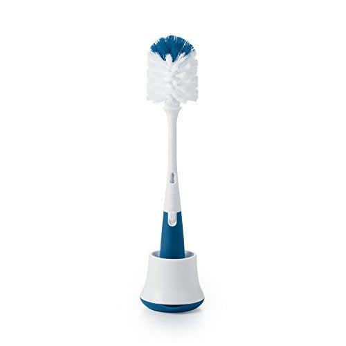 OXO Tot Bottle Brush with Nipple Cleaner and Stand - Gray