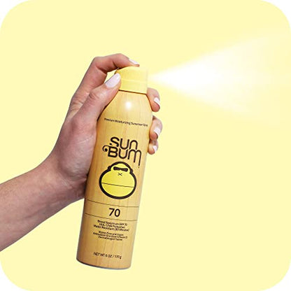 Sun Bum Original SPF 15 Sunscreen Spray |Vegan and Hawaii 104 Reef Act Compliant (Octinoxate & Oxybenzone Free) Broad Spectrum Moisturizing UVA/UVB Sunscreen with Vitamin E | 6 oz