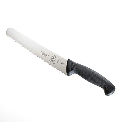 Mercer Culinary M23210 Millennia Black Handle, 10-Inch Wide Wavy Edge, Bread Knife