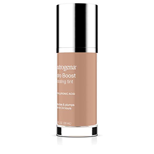 Neutrogena Hydro Boost Hydrating Tint with Hyaluronic Acid, Lightweight Water Gel Formula, Moisturizing, Oil-Free & Non-Comedogenic Liquid Foundation Makeup, 20 Natural Ivory, 1.0 fl. oz