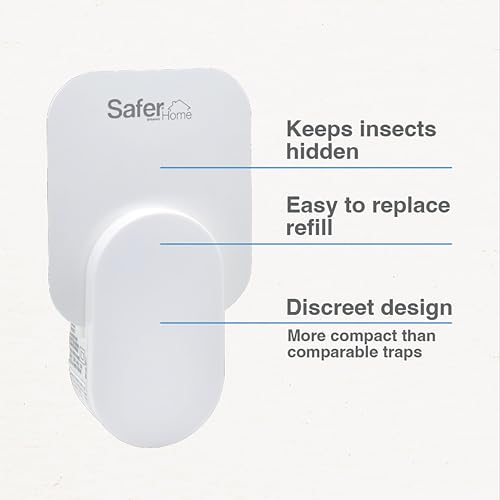 Safer Home SH502 Indoor Plug-In Fly Trap for Flies, Fruit Flies, Moths, Gnats, and Other Flying Insects – 400 Sq Ft of Protection