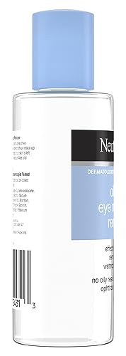 Neutrogena Oil-Free Liquid Eye Makeup Remover, Residue-Free, Non-Greasy, Gentle & Skin-Soothing Solution with Aloe & Cucumber Extract for Waterproof Mascara, 5.5 fl. oz