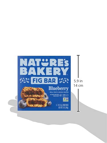 Nature's Bakery Blueberry Fig Bars, 2 Oz, 6 Ct