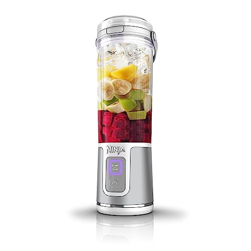 Ninja BC151EM Blast Portable Blender, Cordless, 18oz. Vessel, Personal Blender-for Shakes & Smoothies, BPA Free, Leakproof-Lid & Sip Spout, USB-C Rechargeable, Dishwasher Safe Parts